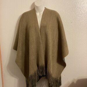 Chic Tan Women's Sweater with Fringe